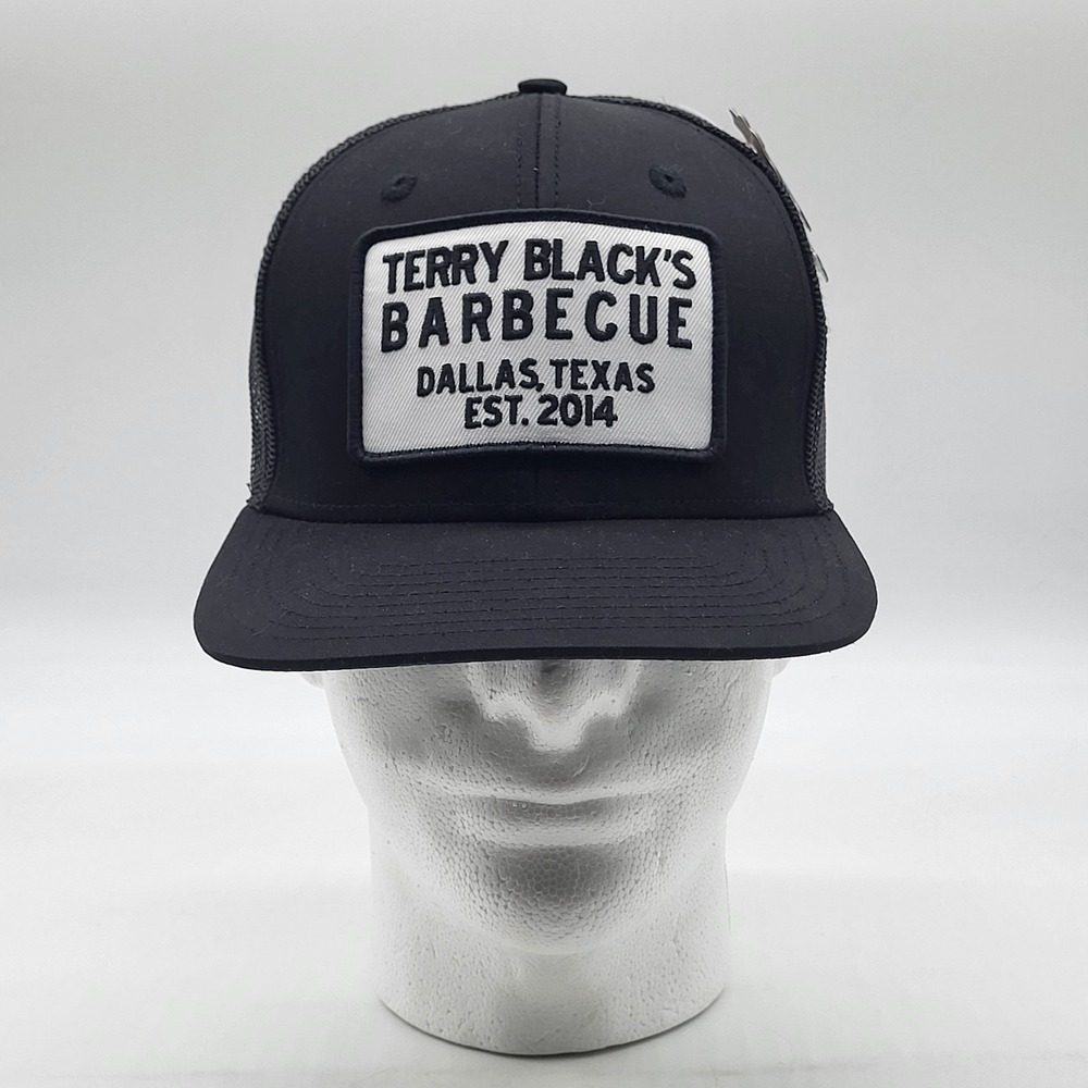 Terry Black's Barbecue Black Mesh Trucker Hat New